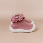 Dusty Pink Lace Sock Shoes