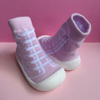 Pink Shoelace Sock Shoes