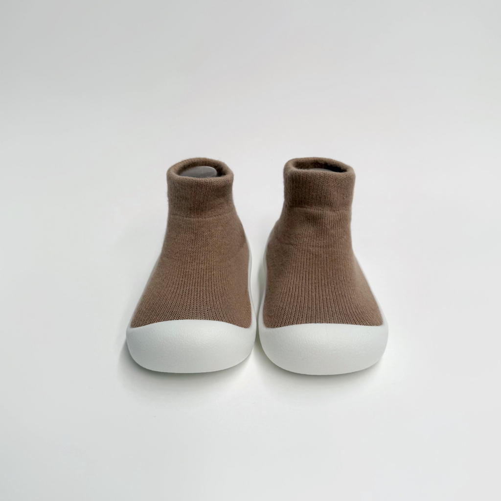 NEW - Beige Sock Shoes